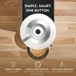 Nespresso Vertuo Next Coffee and Espresso Maker by De'Longhi with Aeroccino Milk Frother, White - Image 3