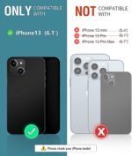OCASE Compatible with iPhone 13 Wallet Case, PU Leather Flip Folio Case with Card Holders RFID Blocking Kickstand [Shockproof TPU Inner Shell] Phone Cover 6.1 Inch 2021 (Black) - Image 3