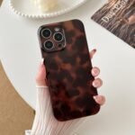 Compatible with for iPhone 15 Pro Case, Tortoise Shell Chic Amber Brown Print Leopard, Classic Soft TPU Protective Shockproof Case for iPhone 15 Pro 6.1 ''Color2 - Image 3