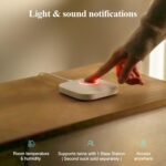 Sense-U Smart Baby Sock Monitor and 2.5K PTZ Camera, Tracks Heart Rate, Sleep Trends & Movement Anytime Anywhere, Video Monitor - Image 5