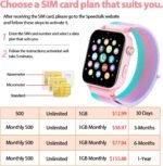 4G Kids Smart Watch - Smartwatch for Kids with SIM Card , GPS Tracker, Video Calling & Voice Chat, One-Key SOS, Alarm Clock, HD Camera, Class Mode, Pedometer, Phone Watch for 4-12 Children (Pink) - Image 6