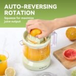 La Reveuse Electric Citrus Juicer 34 oz for Grapefruit Orange Lemon Lime Juice, 40W, Grayish Yellow - Image 4