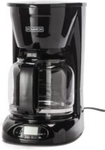 Dominion 15-Cup Deluxe Digital & Programmable Drip Coffee Maker, Auto Keep Warm Function, Anti-Drip System with Permanent Filter and Borosilicate Glass Carafe, One-Touch Operation, Black - Image 3