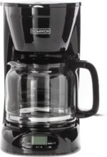 Dominion 15-Cup Deluxe Digital & Programmable Drip Coffee Maker, Auto Keep Warm Function, Anti-Drip System with Permanent Filter and Borosilicate Glass Carafe, One-Touch Operation, Black - Image 4