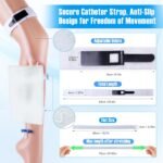 External Catheter for Men with Detachable Silicone Urine Bag (1000mL) | Wearable Urine Collector for Men with Reusable Tube 39.4in, Adjustable Anti-Slip Straps | Home & Daily Use - Image 5