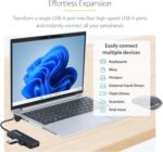 StarTech.com 4-Port USB-A Hub, USB 3.0 (5Gbps) Data Transfer, Bus Powered, Travel Mini Hub, Portable Multi-Port USB Splitter, Windows PC, MacBook, iMac, Chromebook, Surface and More - Image 3