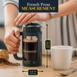 ESPRO P3 French Press Coffee Maker – Patented Double Micro-Filter for Grit-Free Brew, Heat Resistant thicker Borosilicate Glass Coffee press – (18 oz) - Image 3