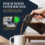ESPRO P3 French Press Coffee Maker – Patented Double Micro-Filter for Grit-Free Brew, Heat Resistant thicker Borosilicate Glass Coffee press – (18 oz) - Image 5