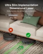 Robot Vacuum and Mop Combo, LiDAR Navigation, 9000Pa Suction Robotic Vacuum Cleaner – Ultra Slim Design, 200 Min Runtime, Auto Recharge, Customizable Cleaning for Pet Hair, Hard Floors - Image 5