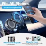 Upgraded 360°Vacuum Magnetic Phone Holder，Car Phone Mount，Suction Cup Car Phone Mount for Magsafe, Adjustable Magnetic Phone Stand Compatible with iPhone 16 Pro Max - Image 5