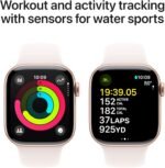 Apple Watch Series 10 [GPS 42mm case] Smartwatch with Rose Gold Aluminum Case with Light Blush Sport Band - S/M. Fitness Tracker, ECG App, Always-On Retina Display, Water Resistant - Image 5