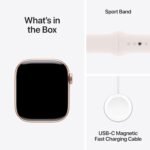 Apple Watch Series 10 [GPS 42mm case] Smartwatch with Rose Gold Aluminum Case with Light Blush Sport Band - S/M. Fitness Tracker, ECG App, Always-On Retina Display, Water Resistant - Image 6