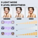 MQOUNY Mini iPhone Tripod Stand & Selfie Stick with Wireless Remote & Removable Light, Extendable Stand 360 Rotation Compatible with iPhone & Android Samsung (Purple) - Image 4