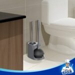 MR.SIGA Toilet Plunger and Bowl Brush Combo for Bathroom Cleaning, Gray, 1 Set - Image 5