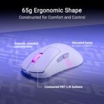 ASUS ROG Keris II Origin Wireless Gaming Mouse – Right-Handed Ergonomic, 65g, Tri-Mode Connectivity, 42K DPI, up to 127Hr Battery, Web-Based Configuration, PC/Mac Support - Image 3