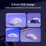 ASUS ROG Keris II Origin Wireless Gaming Mouse – Right-Handed Ergonomic, 65g, Tri-Mode Connectivity, 42K DPI, up to 127Hr Battery, Web-Based Configuration, PC/Mac Support - Image 4