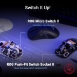 ASUS ROG Keris II Origin Wireless Gaming Mouse – Right-Handed Ergonomic, 65g, Tri-Mode Connectivity, 42K DPI, up to 127Hr Battery, Web-Based Configuration, PC/Mac Support - Image 5