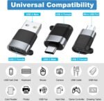 AreMe USB C Adapter (6 Pack), Micro USB Male to USB C Female Adapter, USB 3.0 to Type C Converter Connector - Image 3