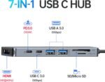 USB C Hub HDMI Adapter for MacBook Pro/Air, 7 in 1 USBC Dongle with HDMI, SD/TF Card Reader, USB C Data Port,100W PD, and 2 USB 3.0 Compatible for MacBook Pro/Air, Dell XPS, Lenovo Thinkpad. - Image 3