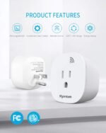 Remote Control Outlet Wireless Light Switch for Household Appliances, Expandable Remote Light Switch Kit, Up to 100 ft Range, FCC Certified, ETL Listed, White (3 Outlets + 1 Remotes) - Image 3