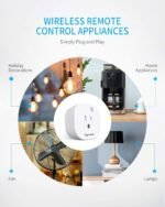 Remote Control Outlet Wireless Light Switch for Household Appliances, Expandable Remote Light Switch Kit, Up to 100 ft Range, FCC Certified, ETL Listed, White (3 Outlets + 1 Remotes) - Image 4