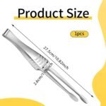 Serving Tong for Cooking Korean and Japanese BBQ Tongs 10.8" Stainless Steel Kitchen Tongs Metal Food Tong with Non-Slip Comfort Grip for Serving Food Salad Camping Barbecue - Image 3