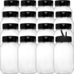 Dicunoy 16 Pack 17 OZ Plastic Spice Containers, Large Seasoning Jars with Shaker Lids, Reusable Empty Storage Bottle for Kitchen Storing Spice, Powders - Image 4