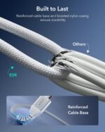 ESR for Magsafe Charger, 15W Wireless Charger, Wireless Charging Pad for iPhone 15/14/13/12, AirPods 4/3/Pro/Pro 2, Galaxy S25, Strong Magnetic Charging Pad with Type-C Cable, Silver - Image 5