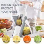 SupMaKin Safe Mandoline Slicer for Kitchen, Potato Slicer for Chips, Vegetable & Food Cutter,Thickness Adjustable 0.1-8 mm, Kitchen Faster Slice Artifact (Only Slicer) - Image 4