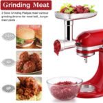 Stainless Steel Food Grinder Attachment for KitchenAid Mixers, Dishwasher Safe Meat Processor Aceesory Included 3 Sausage Stuffer Tubes - Image 4