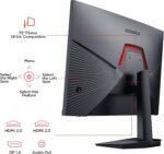 KOORUI 24" Gaming Monitor,180Hz 1ms Fast IPS Monitor, 1440P HDR400 Display, 90% DCI-P3 Color Gamut, Adaptive Sync, Slim Frame, VESA Mountable, HDMI 2.0, DP 1.4, G2421V - Image 6