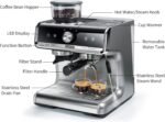 HIBREW H7 - Espresso Machine with Grinder, 58mm Coffee Machine with Milk Frother for Making Cappuccino, Latte, and American Coffee. - Image 3