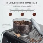 HIBREW H7 - Espresso Machine with Grinder, 58mm Coffee Machine with Milk Frother for Making Cappuccino, Latte, and American Coffee. - Image 5