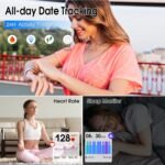 Smart Watch for Men Women (Answer/Make Calls), 1.85" HD Fitness Watch with Heart Rate and Sleep Monitor, 110+ Sports Modes Smartwatch, IP68 Waterproof Activity Tracker for iOS/Android, Pink - Image 6