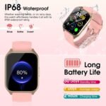 Smart Watch for Men Women (Answer/Make Calls), 1.85" HD Fitness Watch with Heart Rate and Sleep Monitor, 110+ Sports Modes Smartwatch, IP68 Waterproof Activity Tracker for iOS/Android, Pink - Image 8