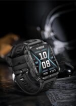 Military Smart Watch for Men with LED Flashlight Watch 2.0'' Big Screen Tactical Smartwatch 430mAh Big Battery Fitness Tracker with Heart Rate Sleep Monitor for iPhone Android (Black) - Image 6