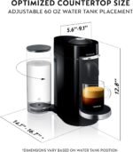 Nespresso VertuoPlus Deluxe Coffee and Espresso Machine by De'Longhi, 37 Oz, Black - Image 4