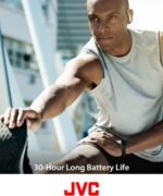 JVC Sport True Wireless Earbuds Headphones, Lightweight and Compact, Long Battery Life (up to 30 Hours), Sound with Neodymium Magnet Driver, Water Resistance (IPX5) - HAEC25TB (Black), Small - Image 4