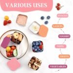 Stainless Steel Snack Containers for Kids,7.2oz Easy Open Leak Proof Reusable Snack Box Container with Lids,Small Lunch Containers for Meal Prep,School,Picnic and Travel-3Pack - Image 3