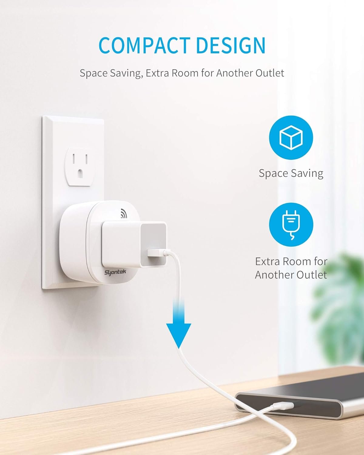 Remote Control Outlet Wireless Light Switch for Household Appliances, Expandable Remote Light Switch Kit, Up to 100 ft Range, FCC Certified, ETL Listed, White (5 Outlets + 2 Remotes) - Image 5