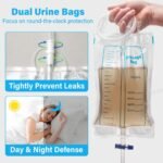 Catheter for Women, Urine Collection System, Reusable Portable Silicone Urinal with 2 Bags (1000ml & 2000ml), 1.2M Tube, and Adjustable Breathable Pants - Image 5