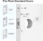 ULTRALOQ Latch 5 World's First Built-in WiFi Smart Lock with Fingerprint, 5-in-1 Keyless Entry Door Lock with Touch Digital Keypad, App Control, Black - Image 3