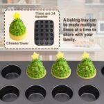 2 Pack Premium Bakeware 24-Cup, Mini Muffin Pan, Dishwasher Oven Safe (Black, Steel) - Image 4