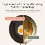 Our Place Titanium Always Pan Pro - 10.6” (2.8 Qt) No-Coating Nonstick Skillet | Tri-Ply Titanium & Stainless Steel | Safe for Oven, Induction & All Cooktops up to 750°F | Includes Spatula | Gold - Image 4