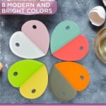 Zoie + Chloe Multipurpose Silicone Bowl Scraper - Dough Scraper for Cleaning Mixing Bowls, Baking Pan - Silicone Scraper Spatula For Painting, Smoothing, Frosting, Cake Decorating - Red, 7x3.75" - Image 7