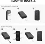 Wireless Doorbell, Waterproof Door Bell with 60 Chimes, 5 Volume Levels & 2 Mute Modes, Loud Doorbells Wireless for Home Classroom Office (1 Receiver & 1 Button, Black, American Plug) - Image 5