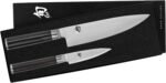 Shun Classic 2 Piece Starter Set, Includes 8" Chef and 3.5” Paring Knives, Handcrafted Japanese Knife Set, VG-MAX Core with Damascus Stainless Steel Cladding, Pakkawood Handle - Image 3