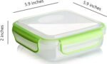 Snap Fresh - 4 Pack of Fun Size Leakproof Sandwich Containers - Reusable, BPA Free Sandwich Boxes. Airtight Seal. Also Great for Salads, Snacks, Fruit, Treats and Food Storage. - Image 5