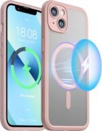 ImpactStrong Magnetic Guard Designed for iPhone 13 Case [Camera Protection] [Military Grade Drop Tested] [Compatible with MagSafe] Slim Translucent Matte Phone Case (6.1") - Pink - Image 6