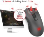 Redragon M652 Optical 2.4G Wireless Mouse with USB Receiver, Portable Gaming & Office Mice, 5 Adjustable DPI Levels, 6 Buttons for Desktop, MacBook, Notebook, PC, Laptop, Computer - Image 6
